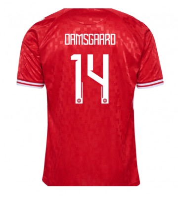 Danmark Mikkel Damsgaard #14 Hemmatröja EM 2024 Kortärmad